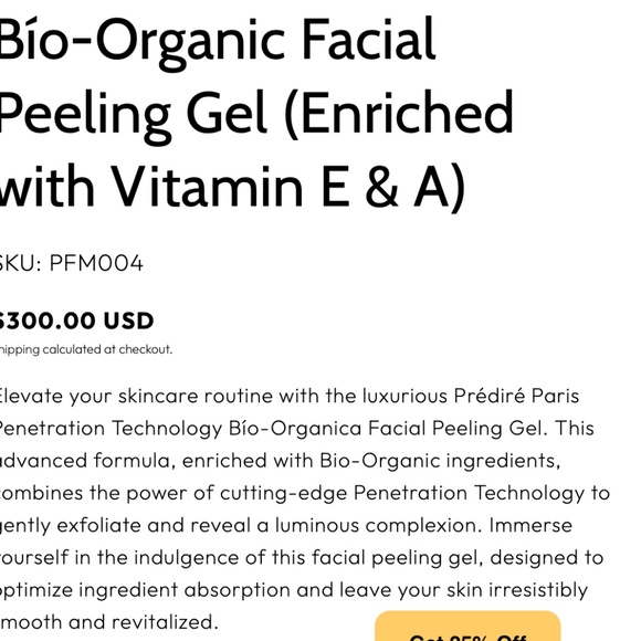 Predire Paris Facial Peeling Gel Luxury Skin Care NWT UNOPENED - Picture 4 of 4